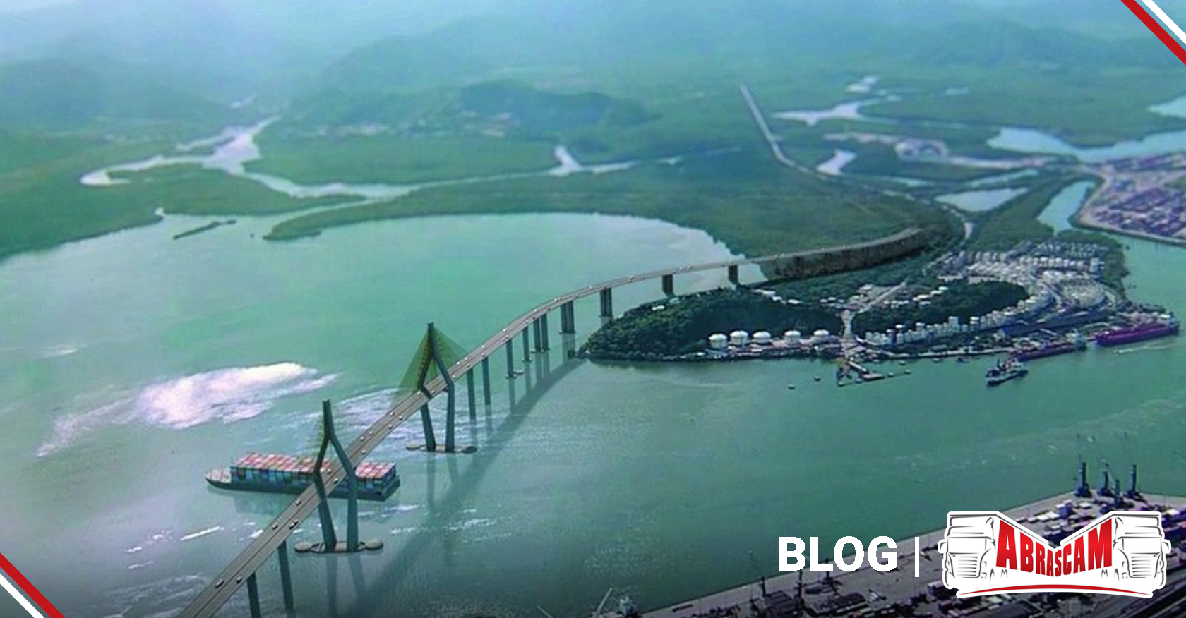 Leia mais sobre o artigo Ponte Santos-Guarujá terá pedágio e visa atender tráfego entre estradas, diz Ecovias